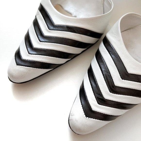Ralph Lauren - Slingback Chevron Stripe Pumps - Picture 6 of 10